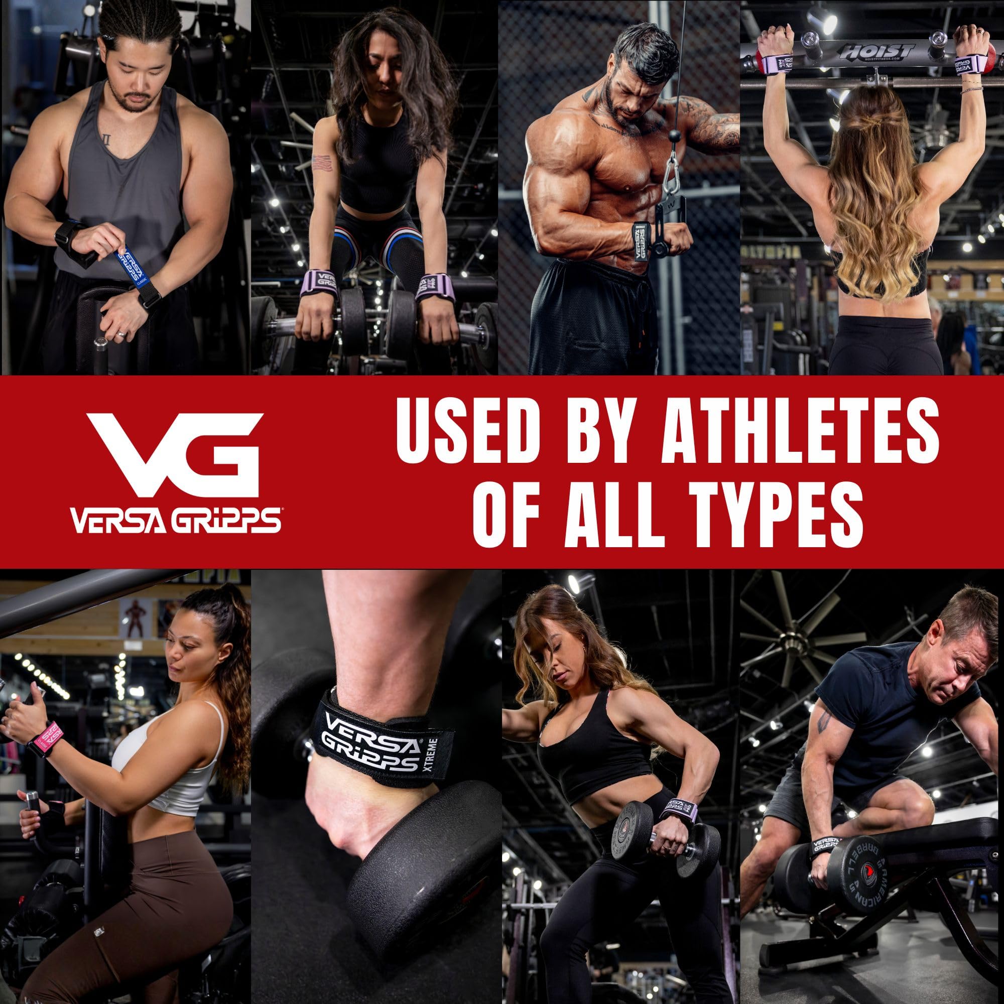 Versa Gripps Pro, Made in USA, Wrist Straps for Weightlifting Alternative, Best Training Accessory, XS, Black