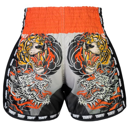 Brown Muay Thai Shorts MSC101 Yant Narai by TUFF Sport
