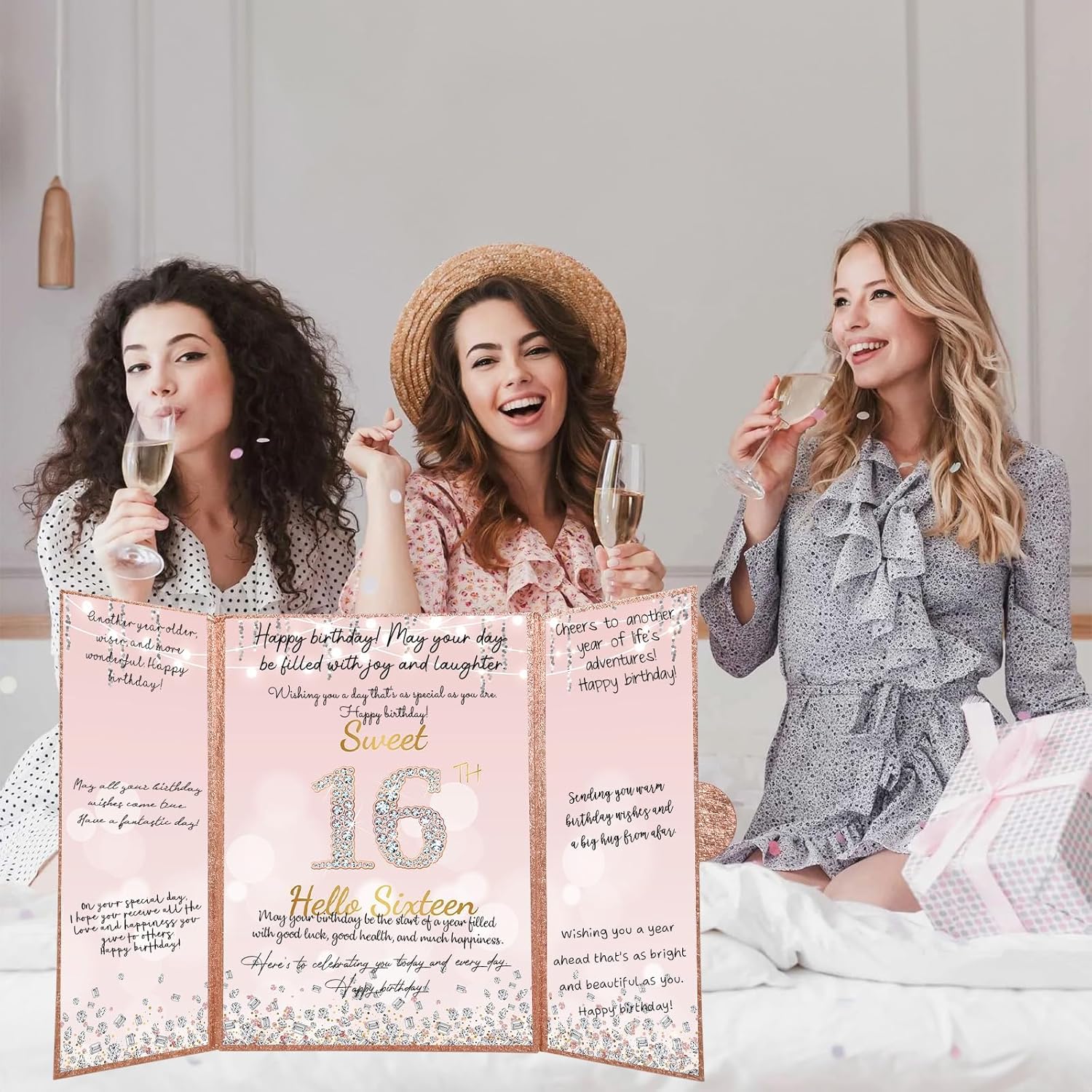 Regine Switzerland Sweet 16th Birthday Decorations - Creative Guest Book Alternative | Rose Gold Theme