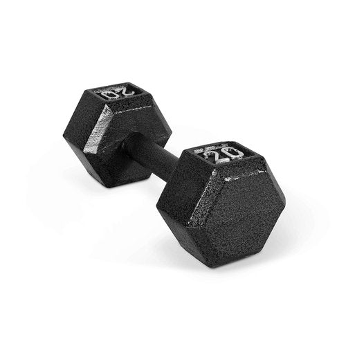 CAP Barbell Cast Iron Hex Dumbbell, Black, Single, 20 lb