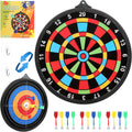 Skiennix Magnetic Dart Board - Safe Indoor & Outdoor Game for Kids 8-14 | Includes 12 Darts