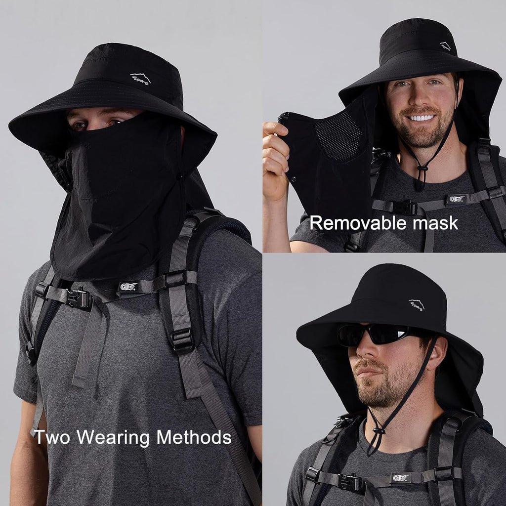 Sun Hat | UPF 50+ UV Protection for Men & Women | Wide Brim Hiking & Fishing Hat