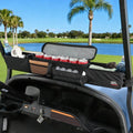 KEMIMOTO Golf Cart Storage Bag, Front Storage Basket with Insulated, Foldable Golf Cart Organizer Bag, Compatible with EZGO Club Car Precedent, Tempo, Onward, Drive2, No Drilling, Black