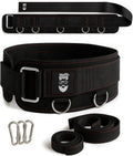 TheFitGuy Multi-Attachment Belt - Enhance Cable Machine Workouts | 5 Attachment Points, 2 Straps (40” & 27”)