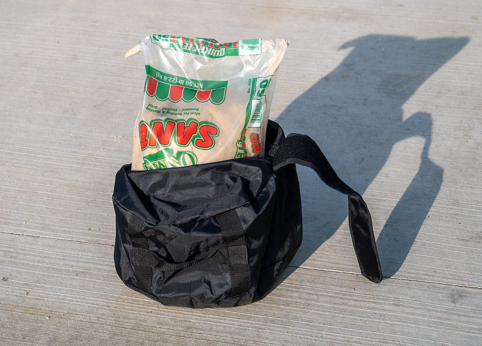 Hoop Helper 2 by Johnny World - Premium Sandbag Weight for Portable Basketball Hoops - Attractive, Secure Stability to Prevent Tipping and Enhance Safety - Ideal Alternative to Bricks & Rocks