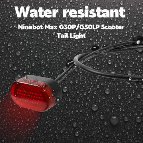 Felixstory Rear Tail Light, Electric Scooter Light Stoplight for Sgeway Ninebot Max G30, Tail Stop Light, Brake Light, Tailing Kit for Ninebot Max G30P Scooter, Taillight Replacement Part Accessory