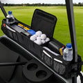 KyuerWK Golf Cart Storage Basket, No-Drilling Golf Cart Front Basket with Cooling Compartment & Adjustable Anti-Slip Buckle Strap, Fits Club Car, EZGO, Drive, Kandi Electric and ICON