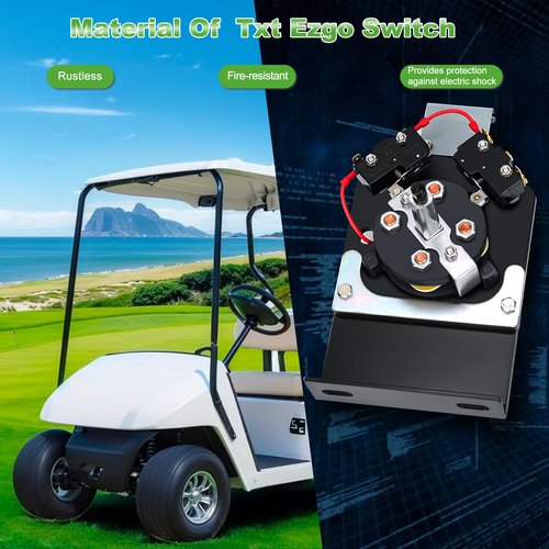 10L0L Forward Reverse Switch Assembly for EZGO TXT 1994-up Golf Cart, OEM# 73036G01 70578G01 70578G02 73036-G01 70578-G01 70578-G02 Black