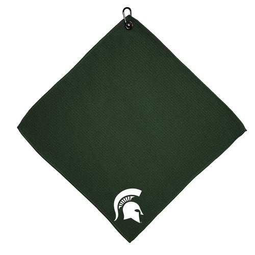 Team Golf NCAA Michigan State Spartans Microfiber Golf Towel, 15x15 (Multicolor)