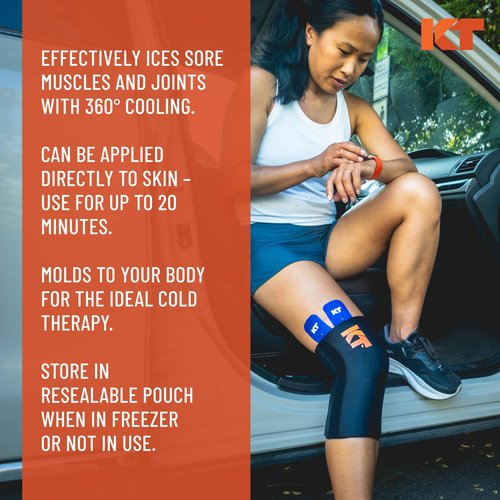 KT Health, Size M/L, Ice Sleeve and Universal Bag, Direct 360 Degree Cooling and Compression