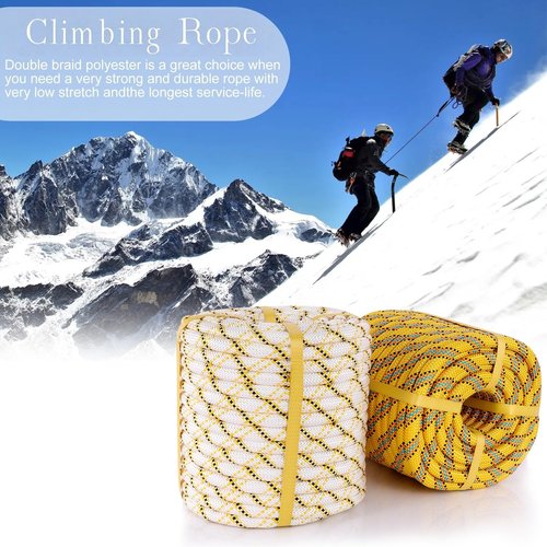Arborist Rope Climbing Rope 1/2 Inch Tree Rope 48 Strands Bull Rope for Construction Climbing Swing Sailing