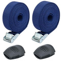Tie Down Straps for Thule Roof Mount Racks, Roof Rack Locking Straps Compatible with Thule Bars, Yakima Bars, Factory Bars Surfboard, Paddleboard or Kayak - 9 FT (1 Pair)