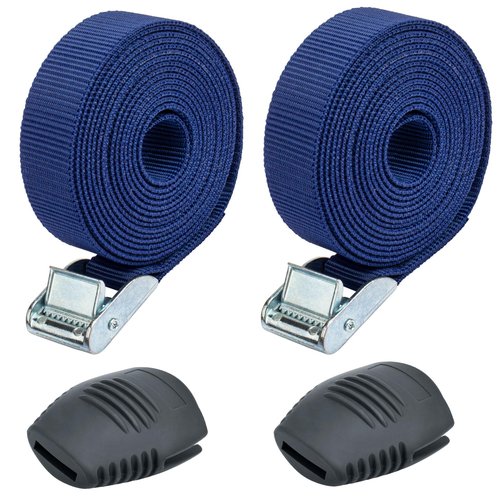Tie Down Straps for Thule Roof Mount Racks, Roof Rack Locking Straps Compatible with Thule Bars, Yakima Bars, Factory Bars Surfboard, Paddleboard or Kayak - 9 FT (1 Pair)