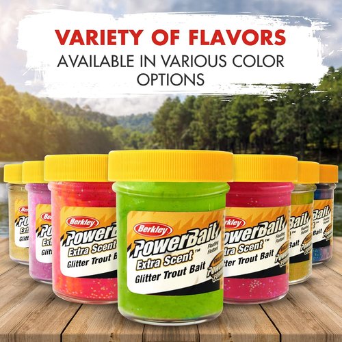 Berkley PowerBait Combo - Glitter Trout Dough Bait Bundle | 6-Pack with Rigging Guide for Freshwater & Saltwater Fishing