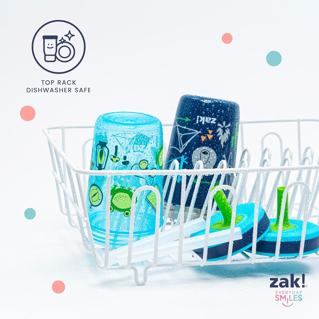 Zak Designs Kelso Tumbler Set - Leak-Proof Kids' Cups with Straw & Bonus Sipper | 3-Piece Non-BPA Bundle