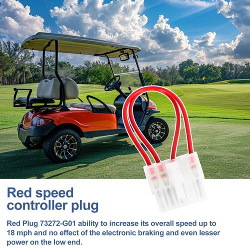 uhzz Golf Cart Speed Chip - for Ezgo Electric 2000 Up PDS TXT Speed Chip - 3 Freedom Chips (Red Plug High Speed Upgrade 73272-G01 Blue Plug Steep Slope 73272-G02 Yellow Plug Flat Slope 73272-G03)