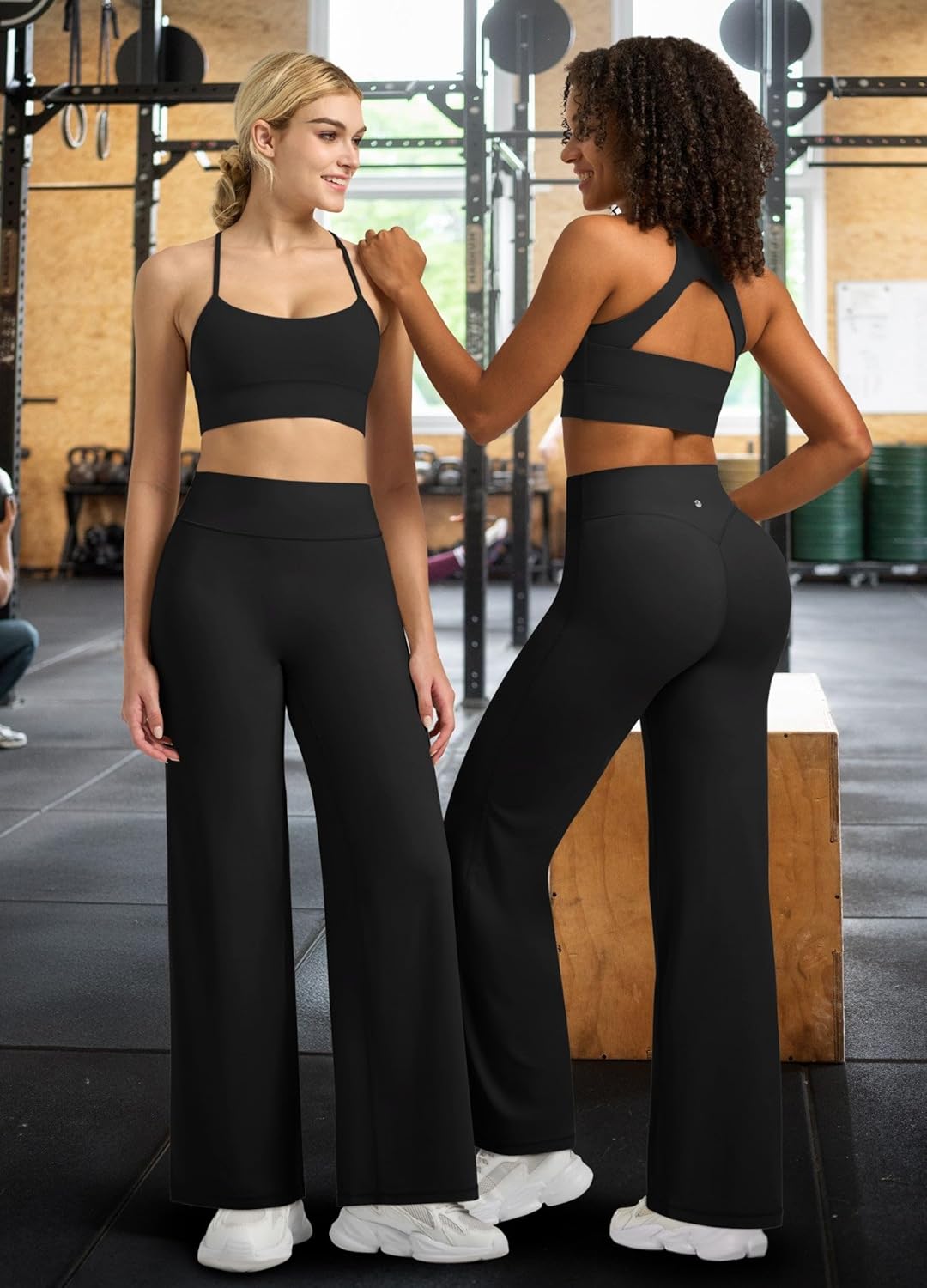 Willit Women's High Waist Yoga Leggings - Buttery Soft Straight Leg Workout Pants | Comfortable Fit