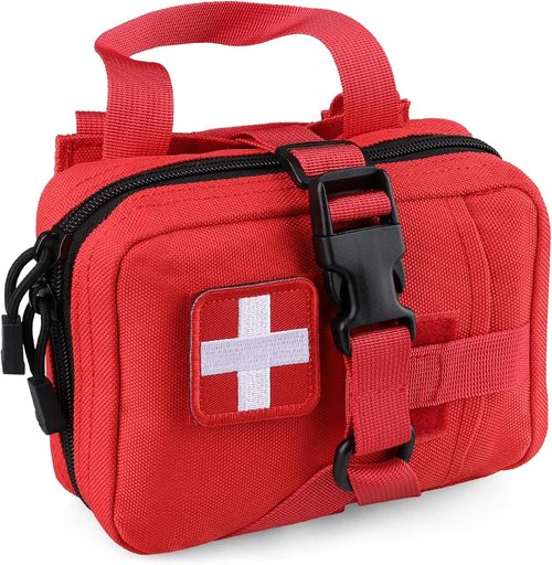 LIVANS Tactical IFAK Pouch - Tear-Away Molle First Aid Bag for Outdoor Travel & Hiking