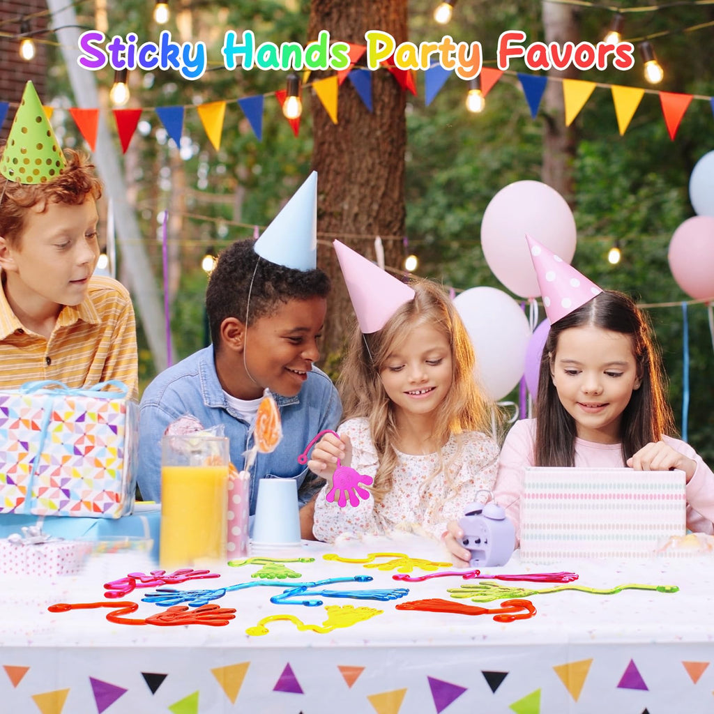 Sticky Hands Bulk 30 PCS Party Favors for Kids 4-8,8-12 Year Stretchy Sticky Hand Feet Goodie Bags Stuffers for Kids Classroom Prizes Back to Schoo Gifts for Student Birthday Trinkets Slap Hand
