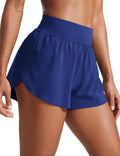 CRZ YOGA High Waisted Running Shorts - Comfy Mesh Liner for Women | Quick Dry, 3" Split Design