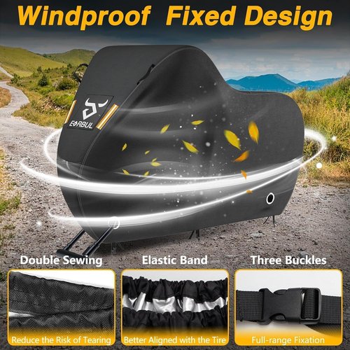 EVERBUL Bike Cover - Waterproof Outdoor Protection for 2 or 3 Bikes | 87'' L x 47'' W x 47'' H, Heavy-Duty 420D Fabric