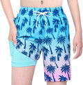 Skiennix Boys Swim Trunks - Quick Dry Swim Shorts with Compression Liner | Kids Bathing Suit (10-12)