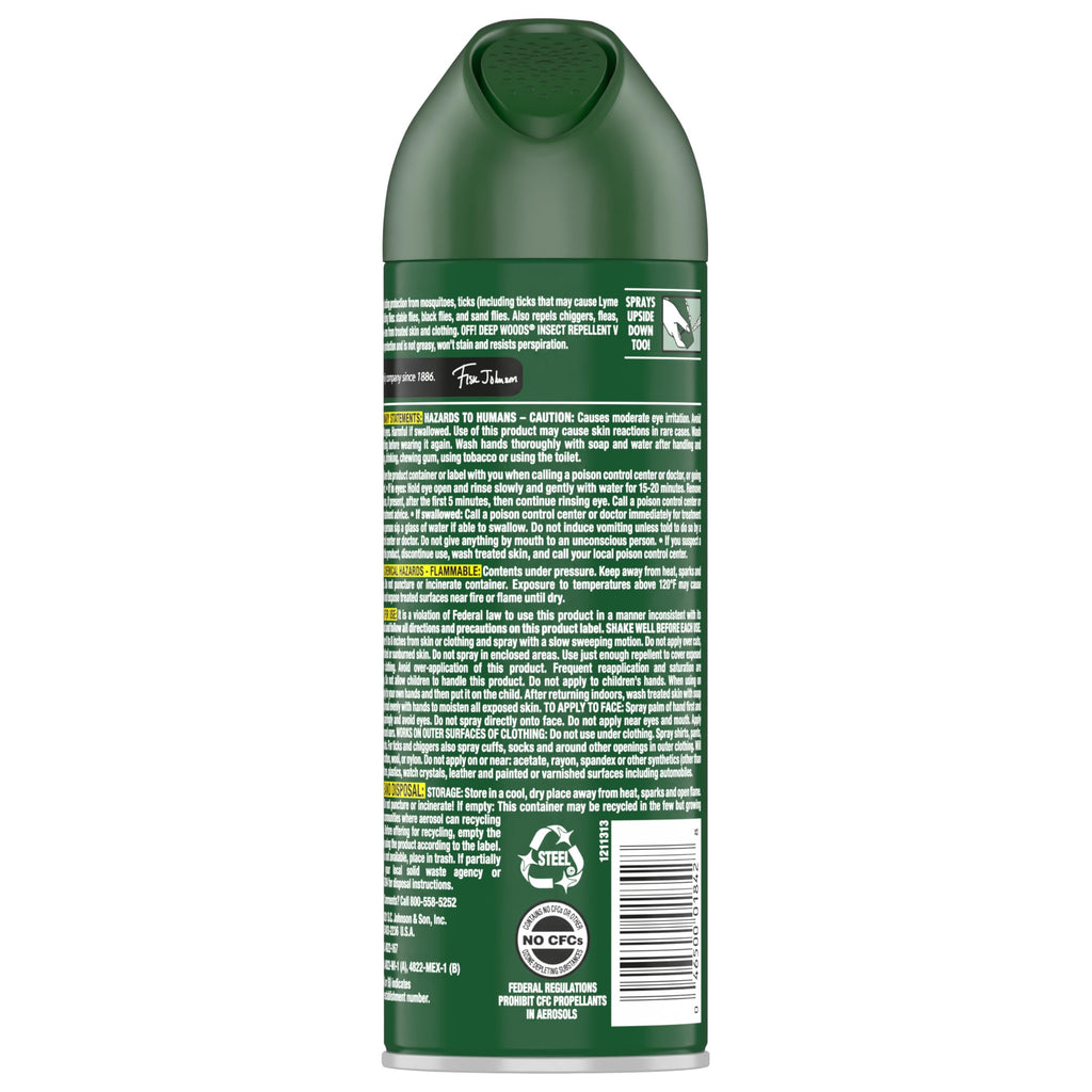OFF! Deep Woods Insect Repellent Spray with 25 Percent DEET Provides up to 8 Hours of Mosquito Protection 6 Ounce (Pack of 12)