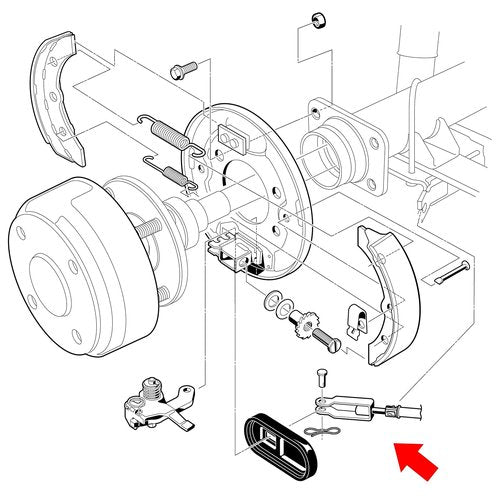10L0L Golf Cart Brake Cable Set for Club Car Precedent 2004-up and Tempo 2018-up, Driver and Passenger Side, Replace OEM 102557501 102557502 103528701 103528702
