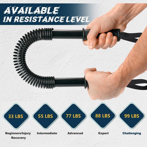 Mini Portable Torsion Bar – 33LB Arm & Wrist Trainer, Pocket-Sized Strength Equipment for Women lnjuryRecovery, On-The-Go Fitness Gear with Ergonomic Non-Slip Handles