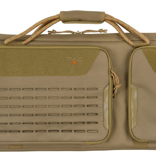 Allen Company Tac-Six 42" Lockable Squad Tactical Gun Case, Laser Cut Molle Front, Coyote