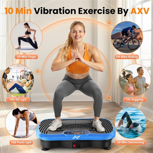 AXV Vibration Plate - Full Body Shaker Exercise Machine for Weight Loss | Home & Gym Use