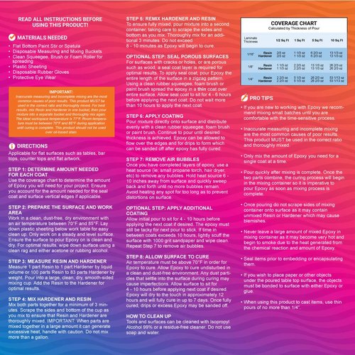 Better Boat Epoxy Resin Kit - Crystal Clear 1 Gallon, High Gloss & UV Resistant for Crafts & Tabletops