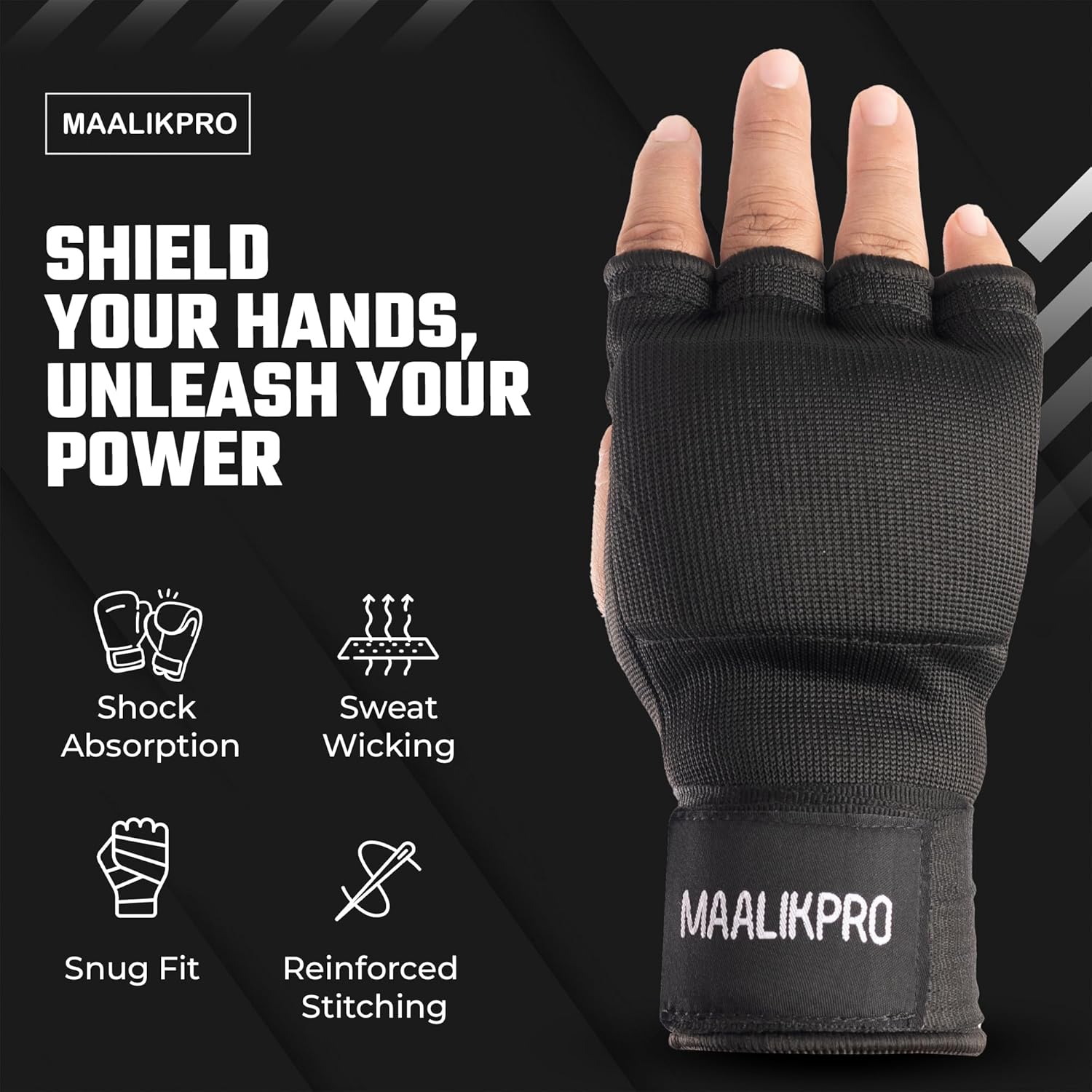 Skiennix Boxing Hand Wraps - Gel Padded Inner Gloves for Men & Women | Ideal for MMA, Muay Thai & Martial Arts