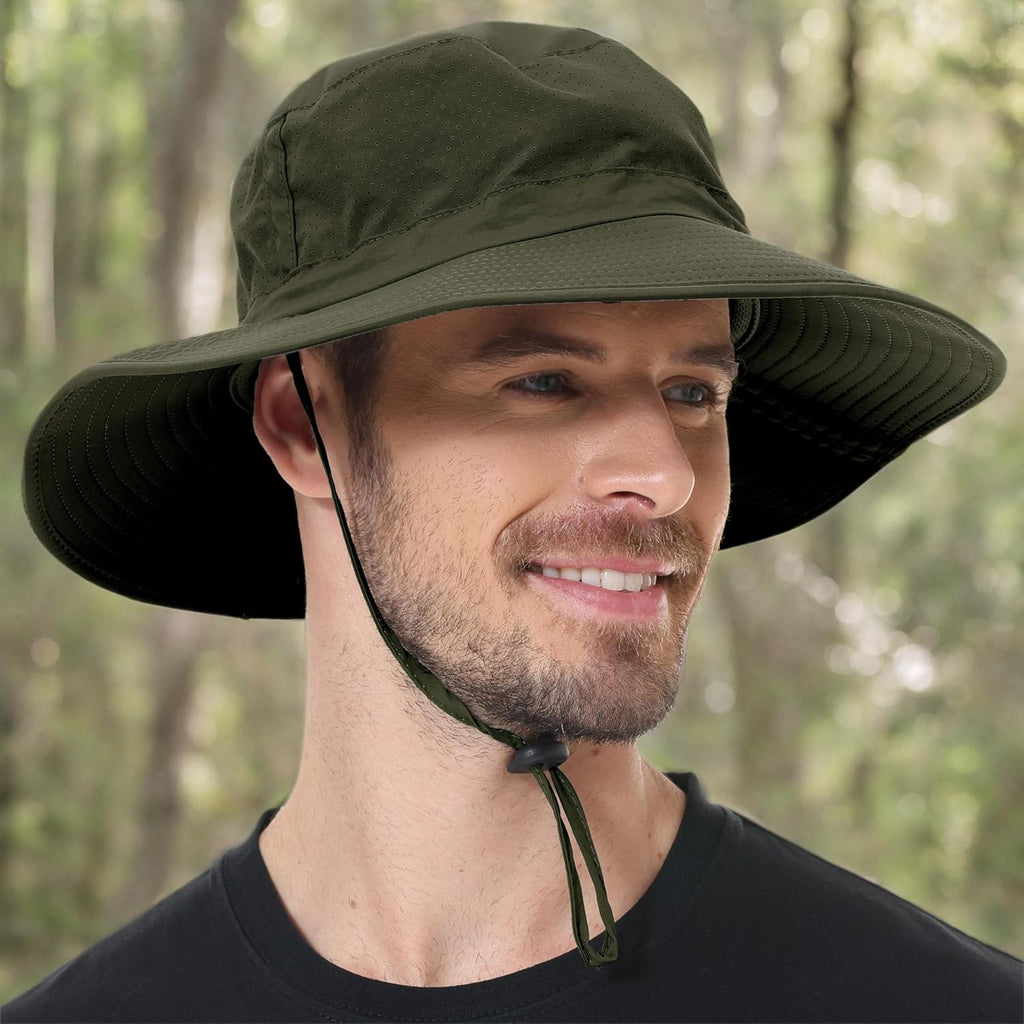 ZOORON Boonie Hat - UPF 50+ Cooling Sun Hat for Men & Women | Wide Brim Bucket Hat for Outdoor Activities