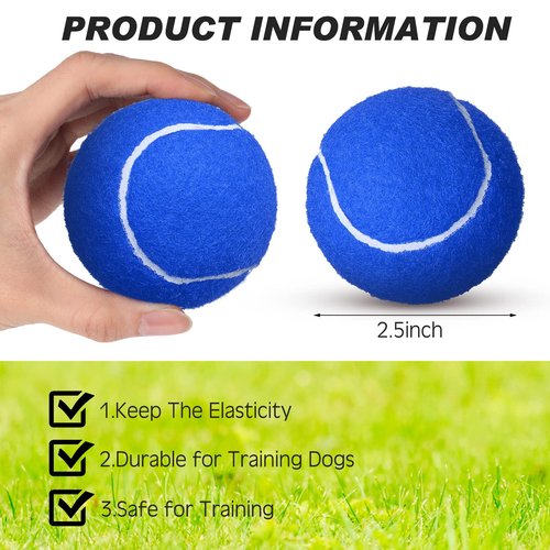 Vinsot 24 Pack Tennis Balls Bulk, Standard Pressure Balls for Training Playing Player Beginner Youth, Exercise Ball for Pet Dog, 2.5 Inch(Multicolor)