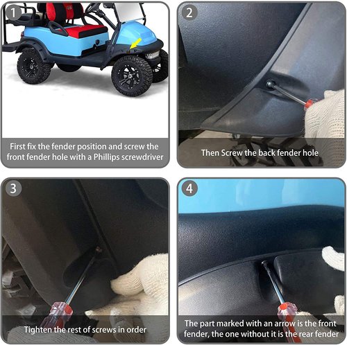 EZGO TXT Golf Cart Fender Flares 1996 & 2013
