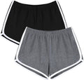 URATOT Women's Yoga Shorts - Elastic Cotton Activewear for Summer Running | Pack of 2