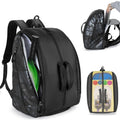Smasrob Pickleball Bag Fits 2-4 Paddles, Pickleball Backpack with Laptop Pocket, Shoe Compartment and Fence Hook, Black