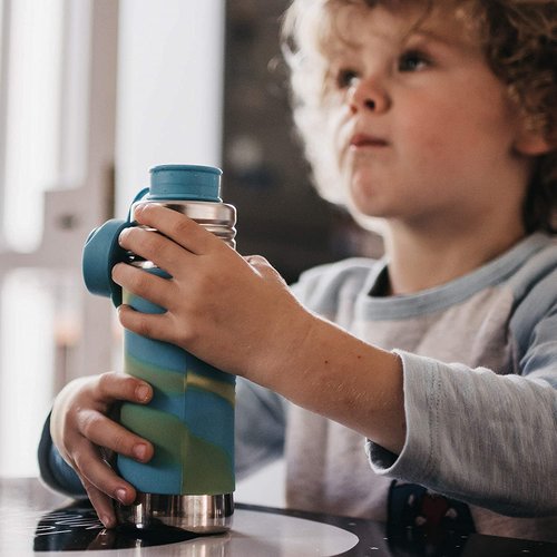 Pura Sport Big Mouth Silicone Sport Straw Top - Leak & Spill-Proof, Plastic-Free, MadeSafe Certified, Medical-Grade Silicone - Fits All Pura Sport Bottles – Rose Straw