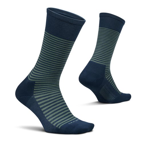 Feetures Everyday Max Cushion Crew Sock for Men - Moisture-Wicking Socks - Uptown Sage, Large (1 Pair)
