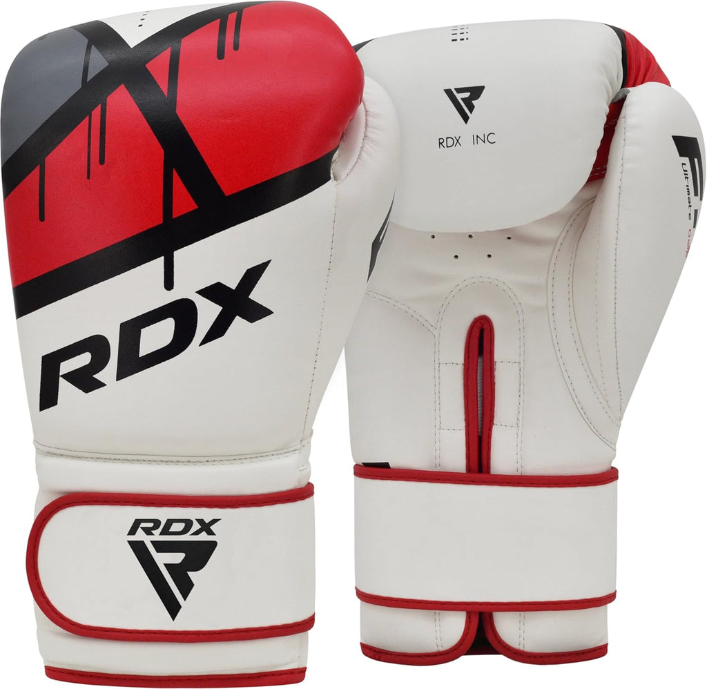 RDX Boxing Gloves EGO - Maya Hide Leather Sparring & Training Mitts | Ventilated Design, 8-16 oz