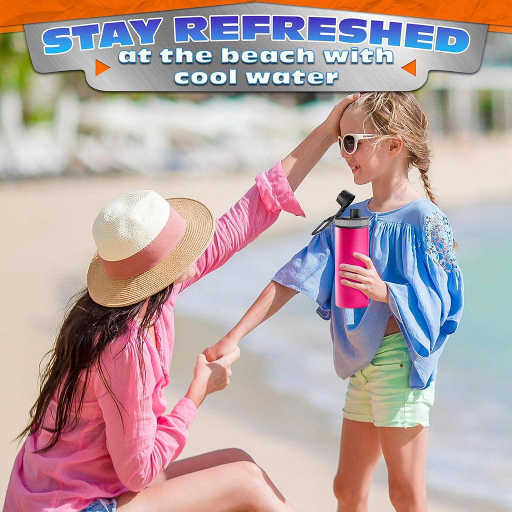 ThermoFlask Replacement Lids - Leak-Resistant Wide Mouth Lids for 12-64 oz Bottles | Ideal for Hiking & Sports