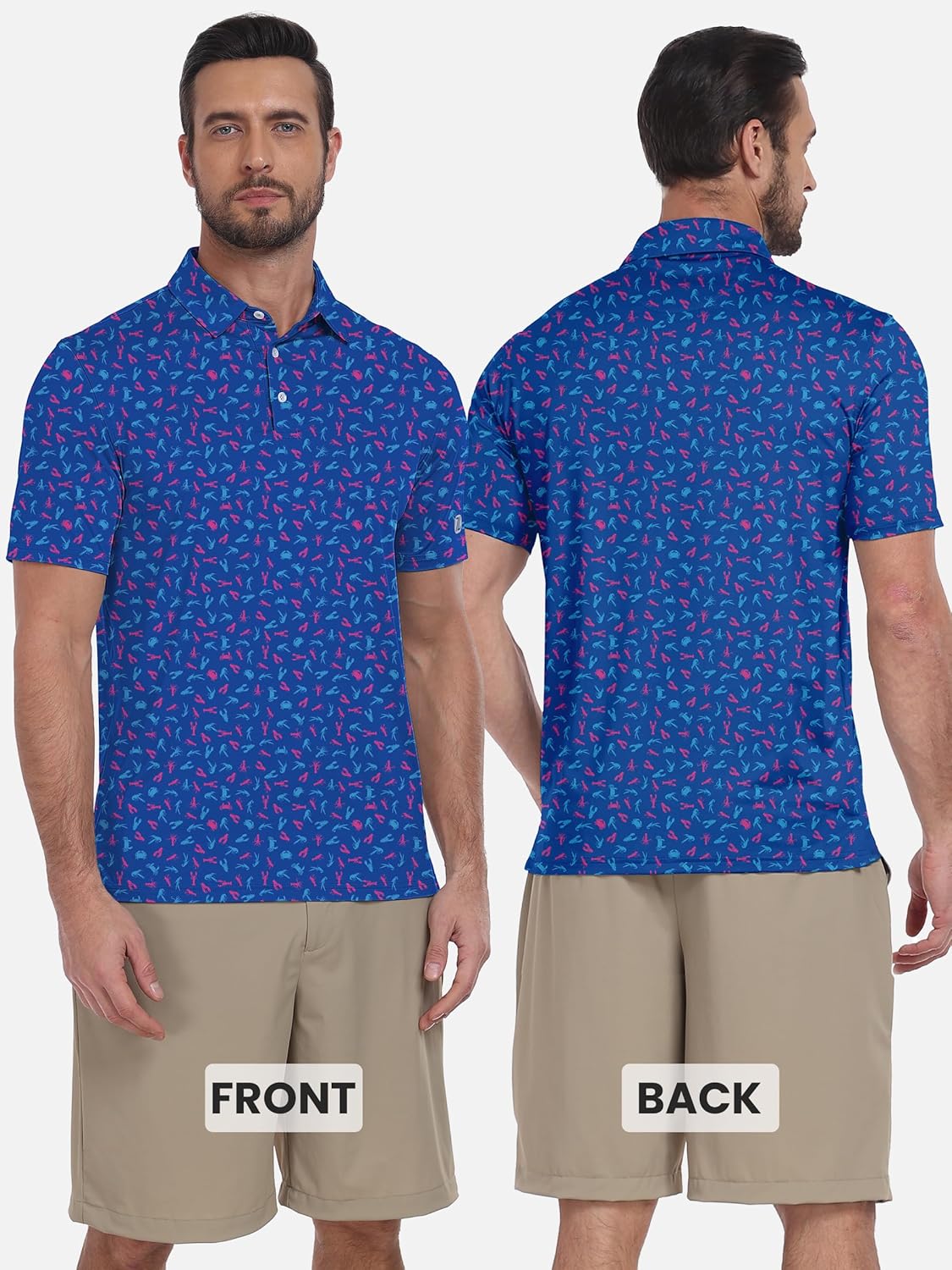 ZITY Men's Golf Shirts - Short Sleeve Performance Polo | Moisture-Wicking Casual Collared Design