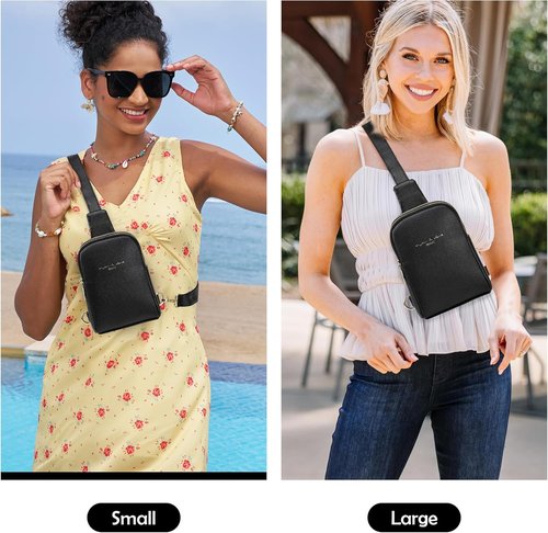 INICAT Small Sling Bag - Lightweight Vegan Leather Crossbody Purse for Women | Perfect for Everyday & Travel