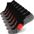 WANDER Men's Athletic Running Socks - 7 Pairs of Thick Cushion Low Cut Ankle Socks | Sizes 6-9, 10-12, 12-14