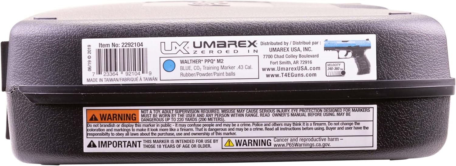 Umarex Walther PPQ .43 Caliber Training Pistol - Realistic Paintball Gun Marker
