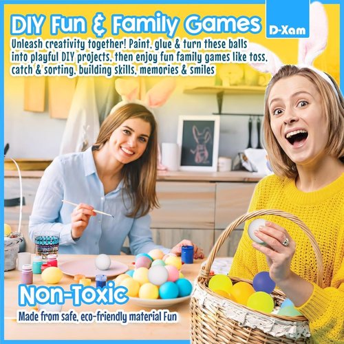 D-Xam Ping Pong Balls - 15 Pack Official 40mm High Bounce Table Tennis Balls | Orange & White