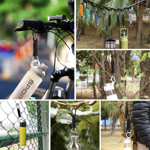 EOTW Paracord Keychain - Durable Carabiner Keychain with Aluminum Clip for Camping & Hiking Gear