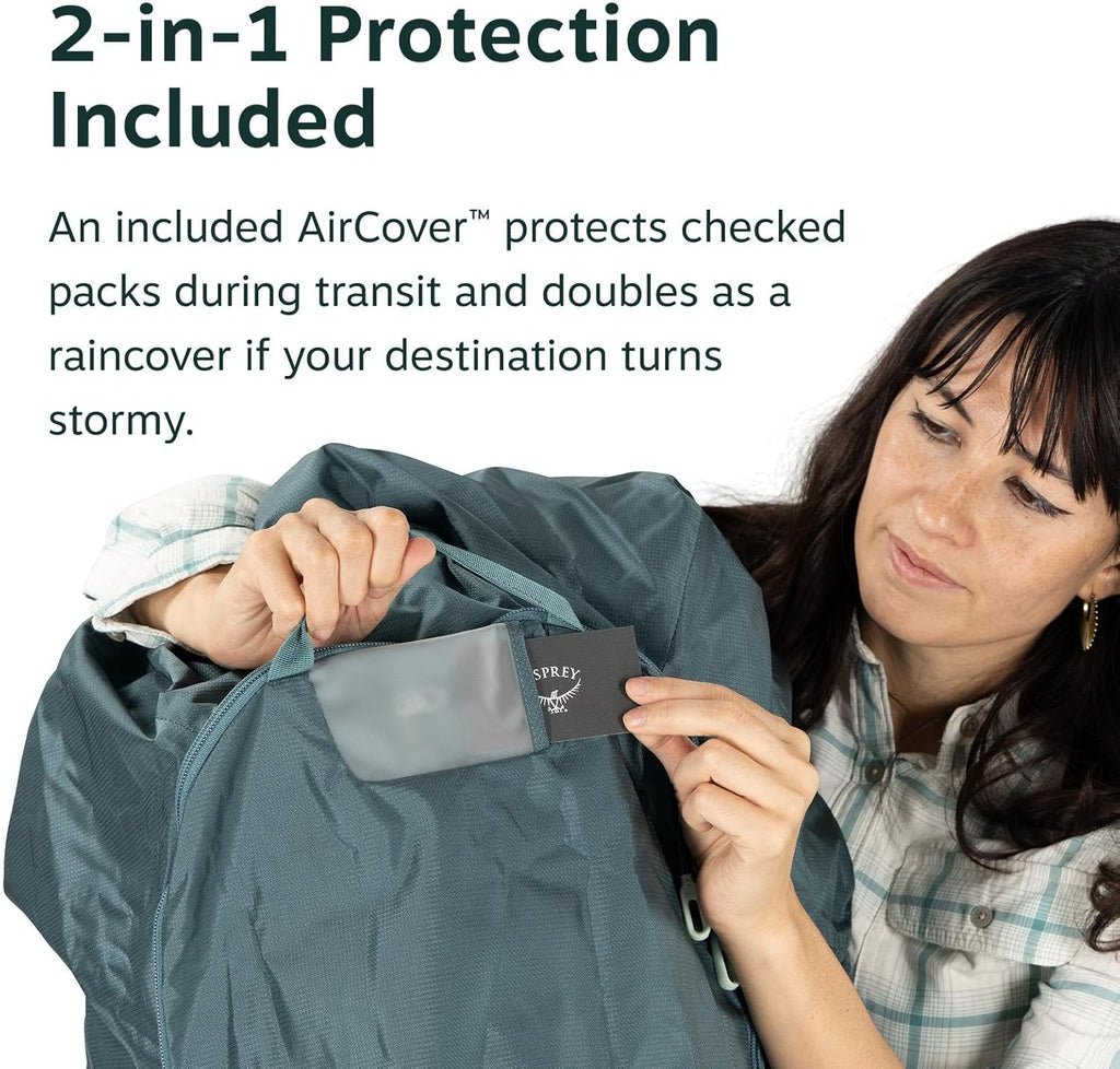 Osprey Fairview Trek Women's Travel Backpack - Versatile Hybrid Design with Internal Organization