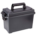Plano Field Ammo Box .50 Caliber, Black, Lockable Ammunition Storage Box with Heavy-Duty Carry Handle, Medium Plastic Ammo Crate, Water-Resistant Protection, Holds 6-8 Boxes of Ammo